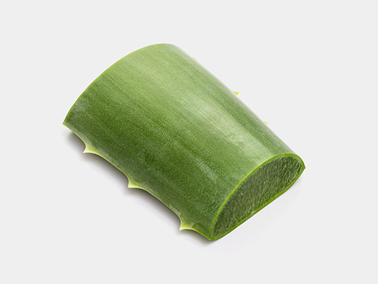 Sliced aloe vera
