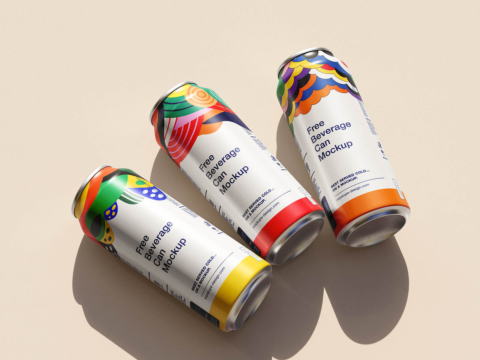 Sleek aluminium beverage can mockup