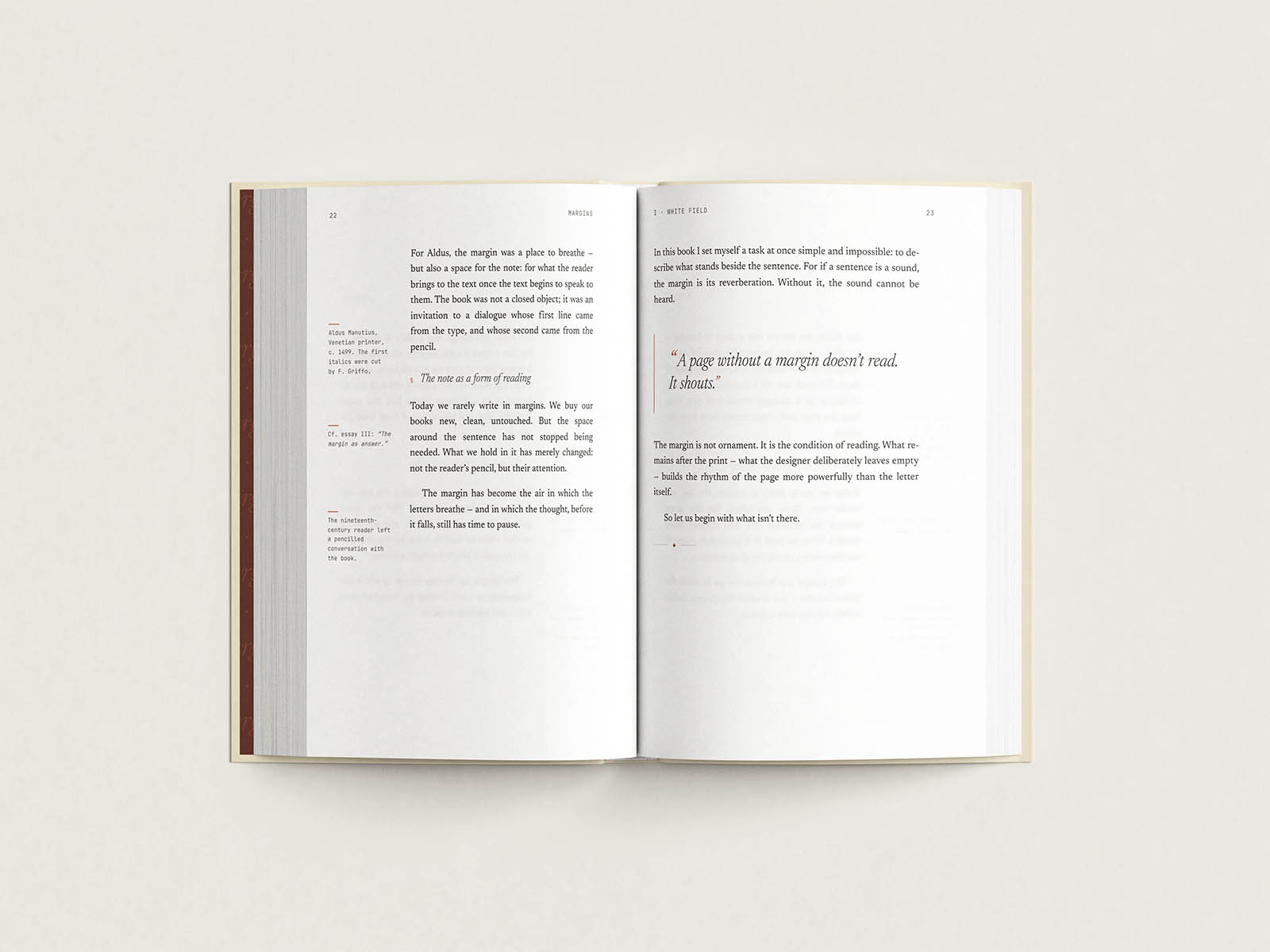 Hardcover open book mockup