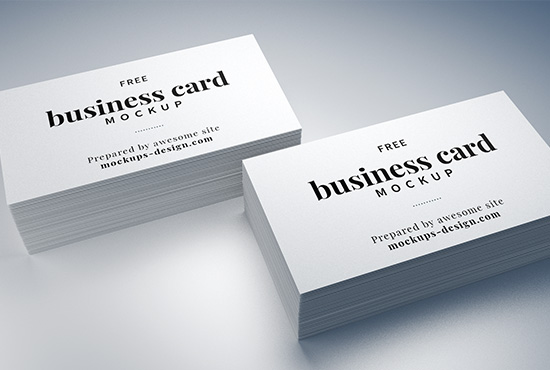 Free business cards mockup