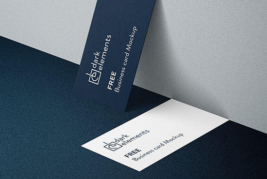 Dark Elements / Business card mockup