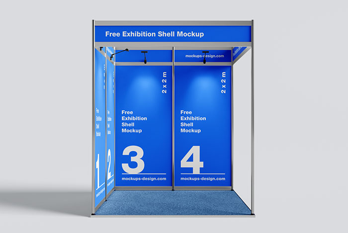 Exhibition shell mockup / 2 x 2 m
