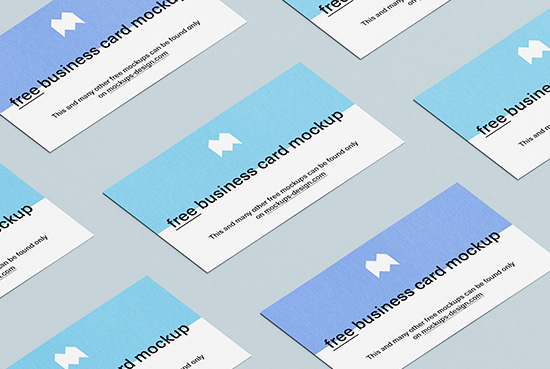 Free business cards mockup