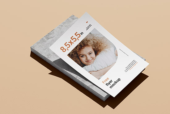 Single 5,5x8,5 in flyer mockup