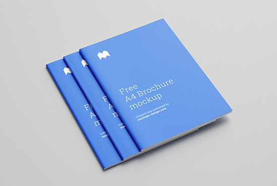 Free A4 brochure mockup