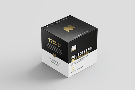 Square box mockup