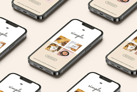 Free iPhone 13 Pro mockup