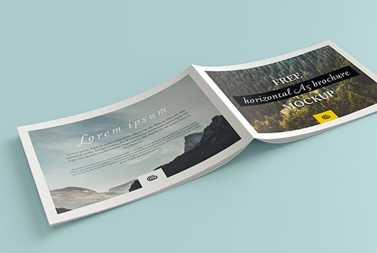 Free landscape brochure mockup
