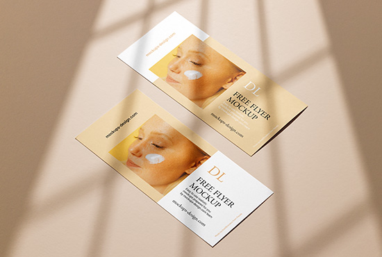 Clean horizontal DL flyer mockup