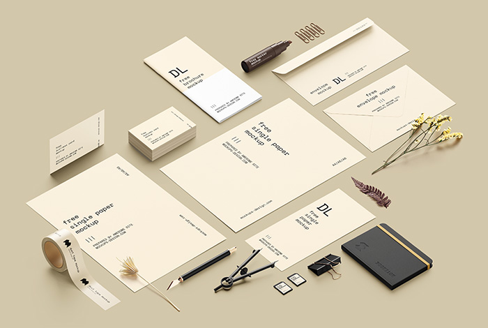 Scene creator / Stationery mockup